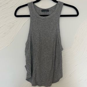 Brandy Melville grey racer back loose tank